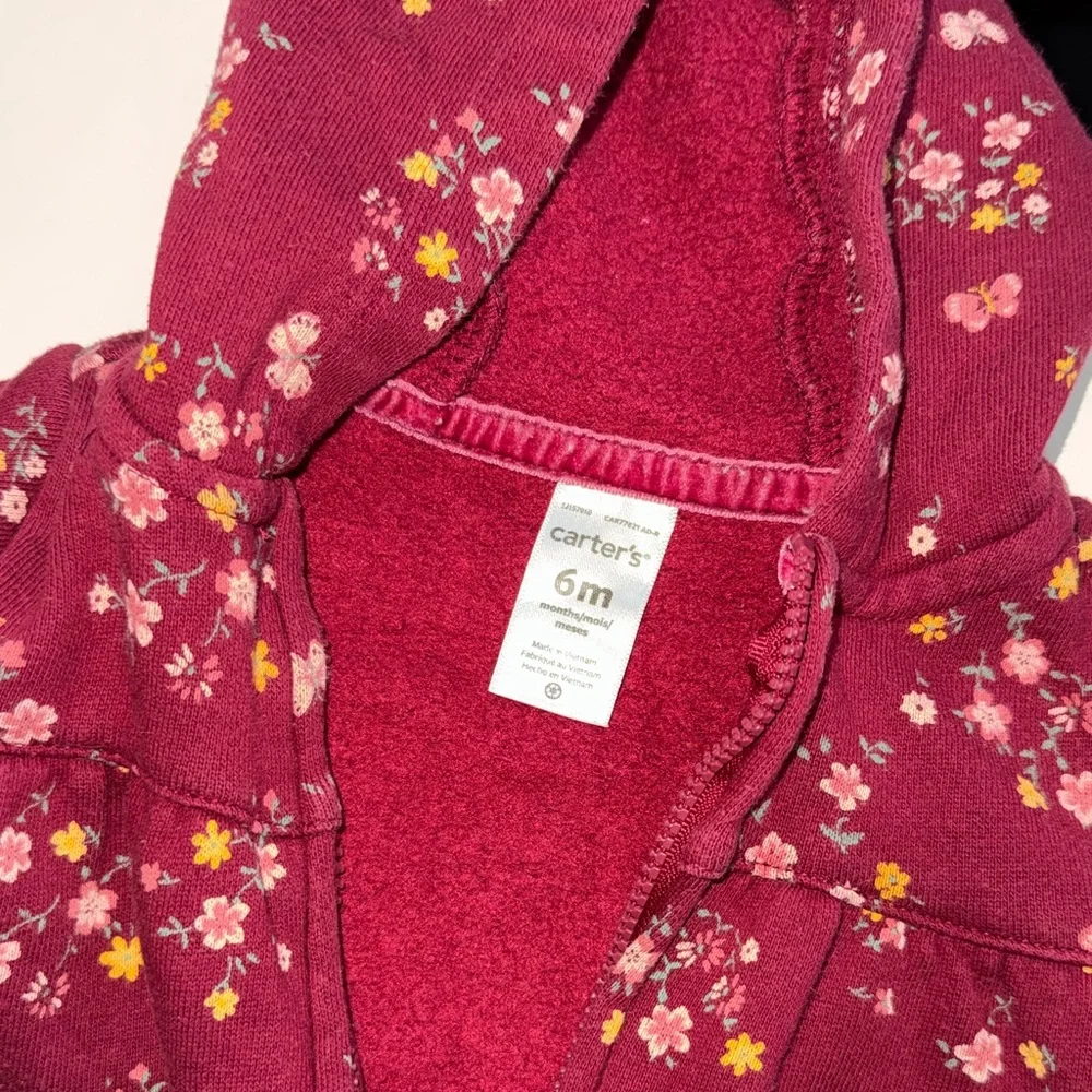 Carter's Floral Fleece Jumpsuit | 6 Months